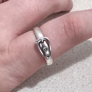 925 Silver Ring Witch leprechaun Buckle Halloween St. Patrick's Valentines Gift